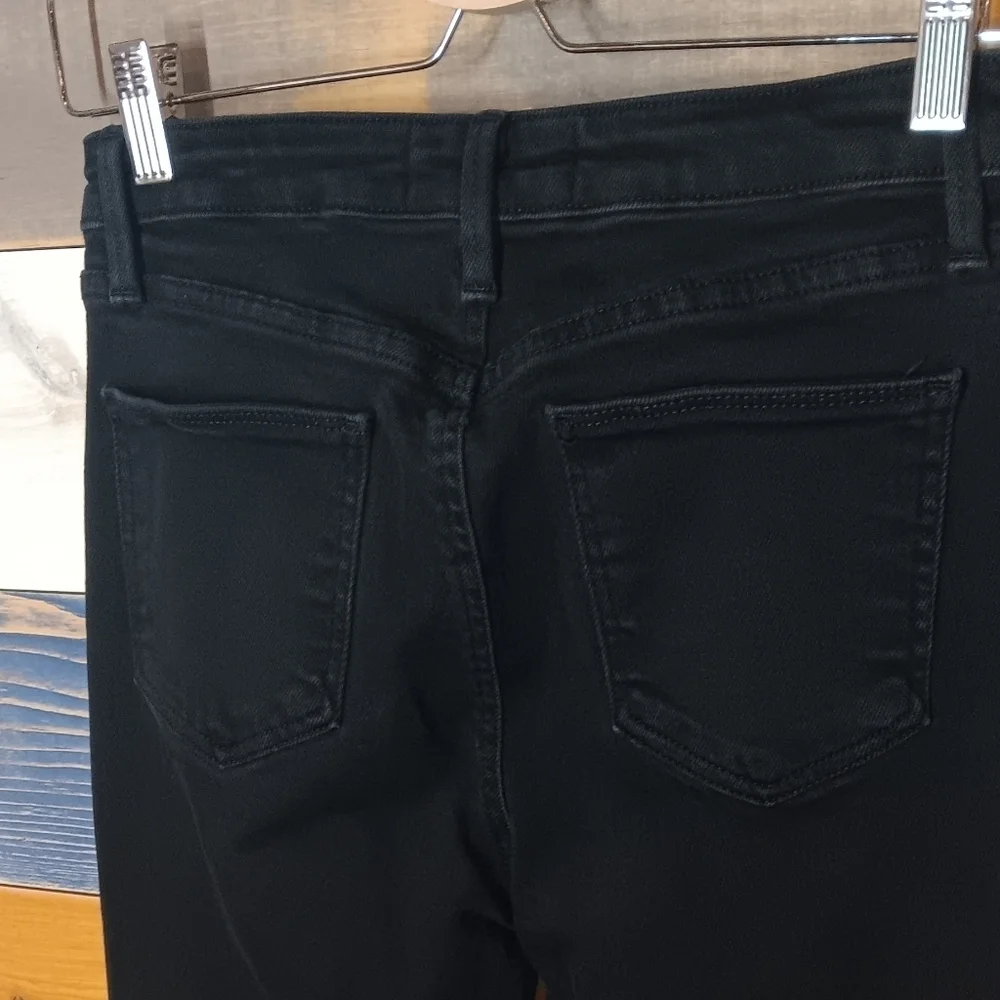 Just Black Denim Jeans Slim Leg 27 Black